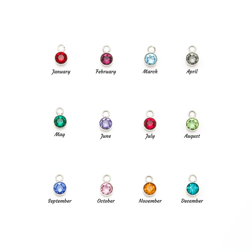 To My Daughter Necklace – Personalized Name Necklace with Birthstone, Custom Birthday Gift for Daughter from Mom & Dad with Gift Box