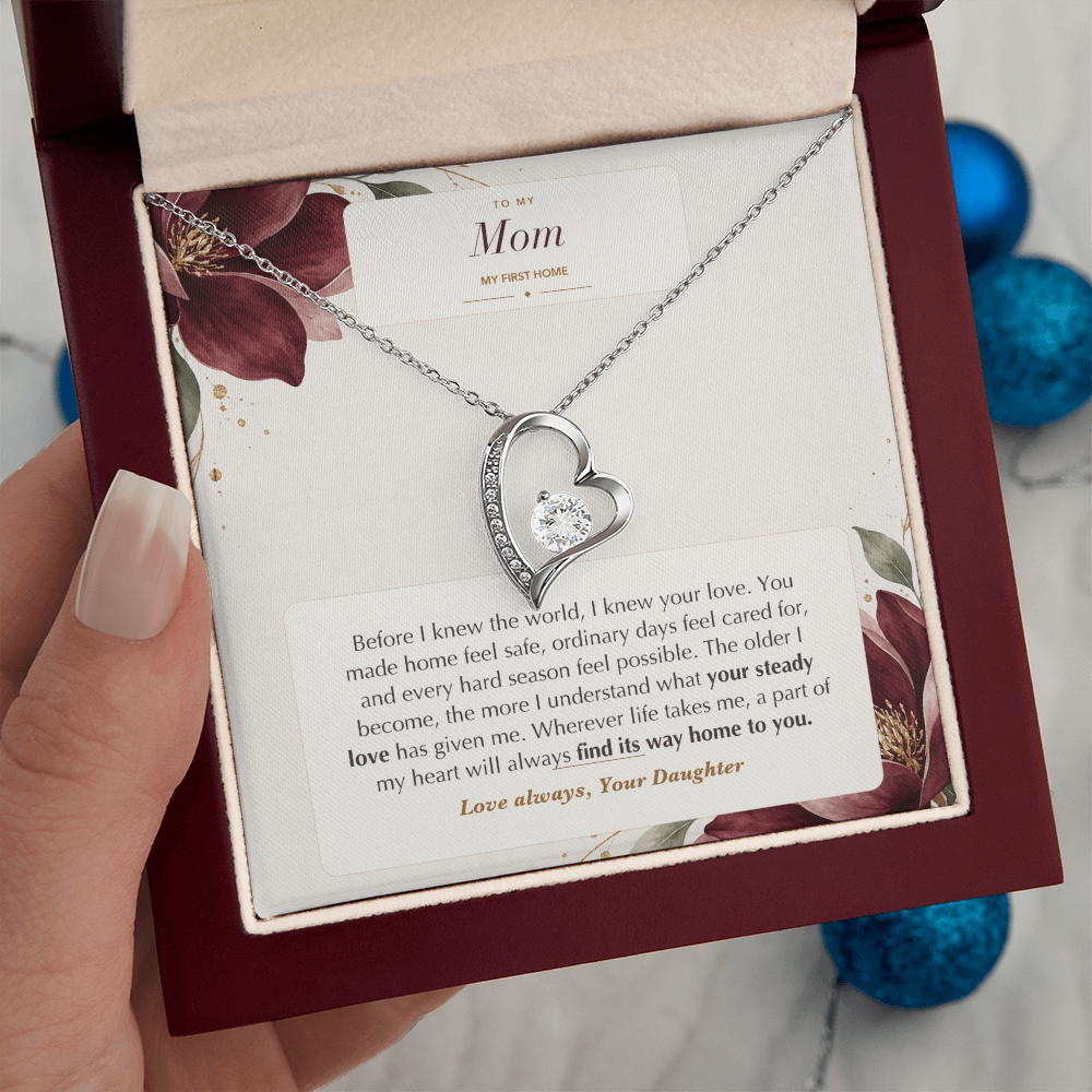 To My Mom Forever Love Necklace – My First Home Gift