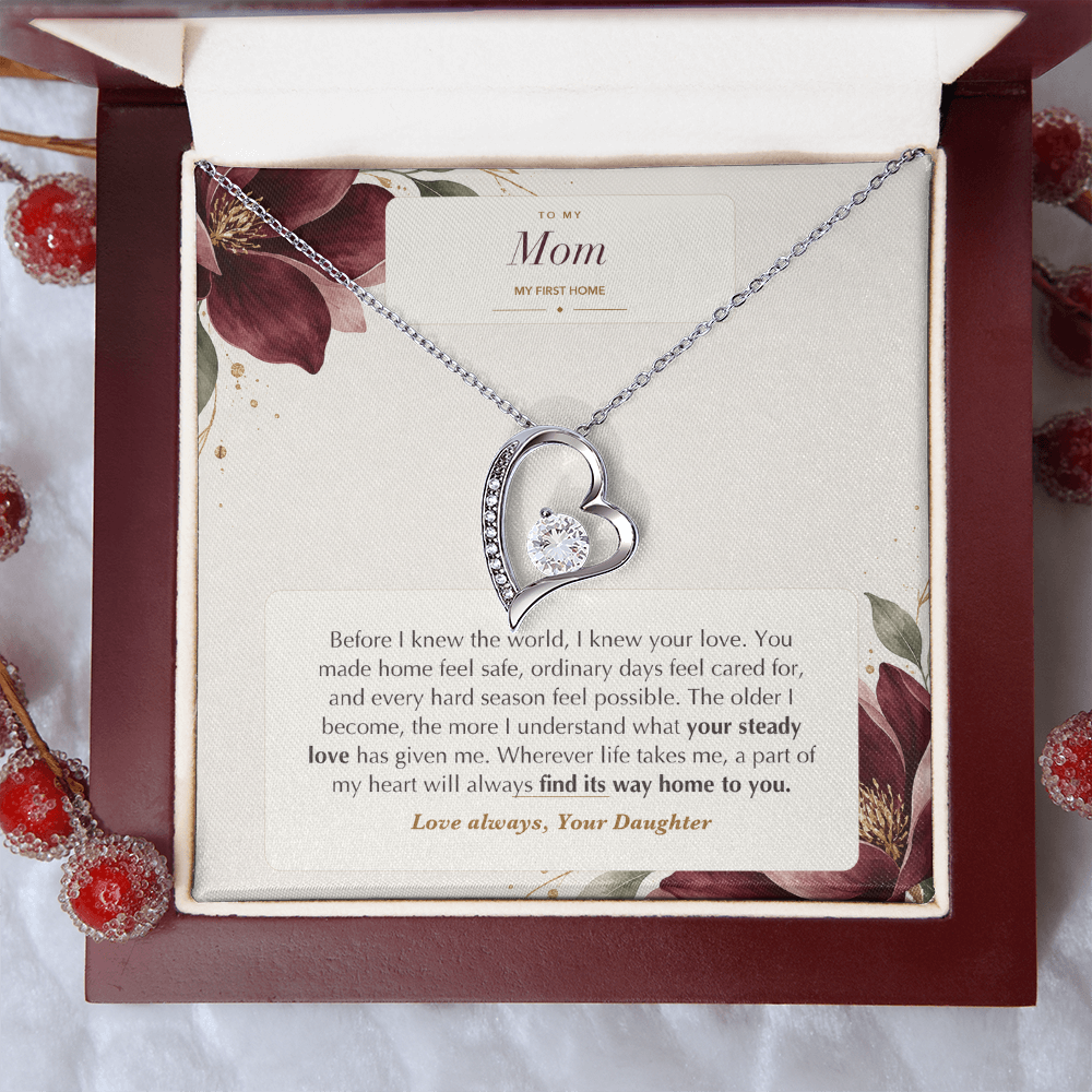 To My Mom Forever Love Necklace – My First Home Gift
