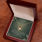 To My Wife Necklace from Husband – Forever Love Heart Pendant with Still Us Message Card & Gift Box