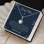 To My Mom Necklace – Eternal Hope Pendant with Heartfelt Message Card & Gift Box