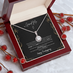 To My Grandma Necklace – Eternal Hope Pendant with Happy Thanksgiving Message Card & Gift Box