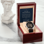 To My Grandson Openwork Watch – "Beyond This Moment" Message Card & Luxury Gift Box, Gift for Grandson
