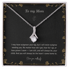 To My Mom Necklace – Alluring Beauty Pendant with Forever Your Child Message Card & Gift Box