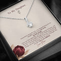 To Daughter Necklace from Mom – Alluring Beauty Pendant with Favorite People Message Card & Gift Box