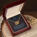 To Our Mom Interlocking Hearts Necklace – Family Gift