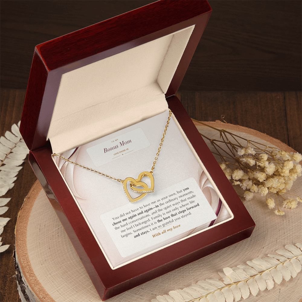 Bonus Mom Interlocking Hearts Necklace – Love Chose Us