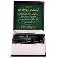 To My Grandson Cross Bracelet – "Ordinary Days" Message Card & Gift Box, Christian Gift for Grandson