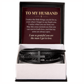 To My Husband Cross Bracelet – "Grateful for You" Message Card & Gift Box, Christian Faith Gift for Husband