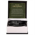 To My Grandson Cross Bracelet – "Every Single Day" Message Card & Gift Box, Christian Gift for Grandson