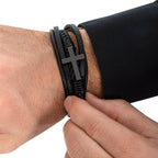Christmas Gift for Him – A Leather Bracelet with a Love Message Card
