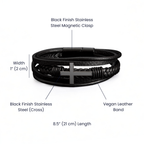 Christmas Gift for Him – A Leather Bracelet with a Love Message Card