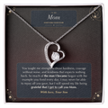 Forever Love necklace with Everything Good in Me message card for Mom