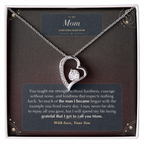 Forever Love necklace with Everything Good in Me message card for Mom