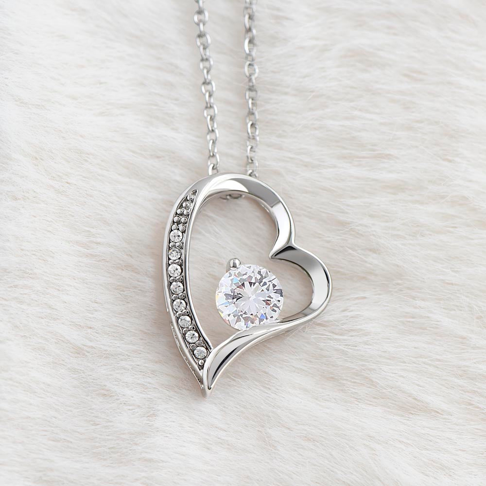 To My Daughter Necklace — “Always My Little Girl” Forever Love Heart Gift