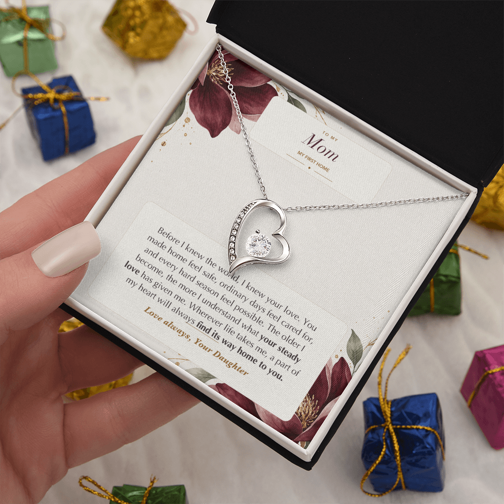 To My Mom Forever Love Necklace – My First Home Gift