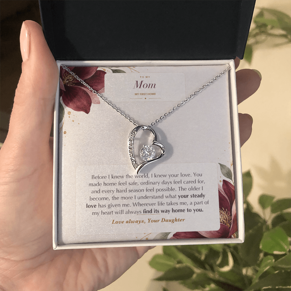To My Mom Forever Love Necklace – My First Home Gift