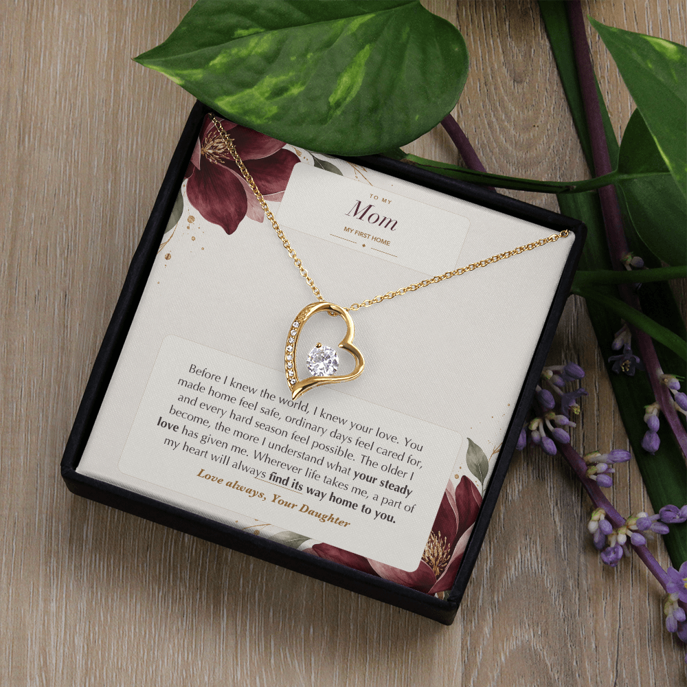 To My Mom Forever Love Necklace – My First Home Gift