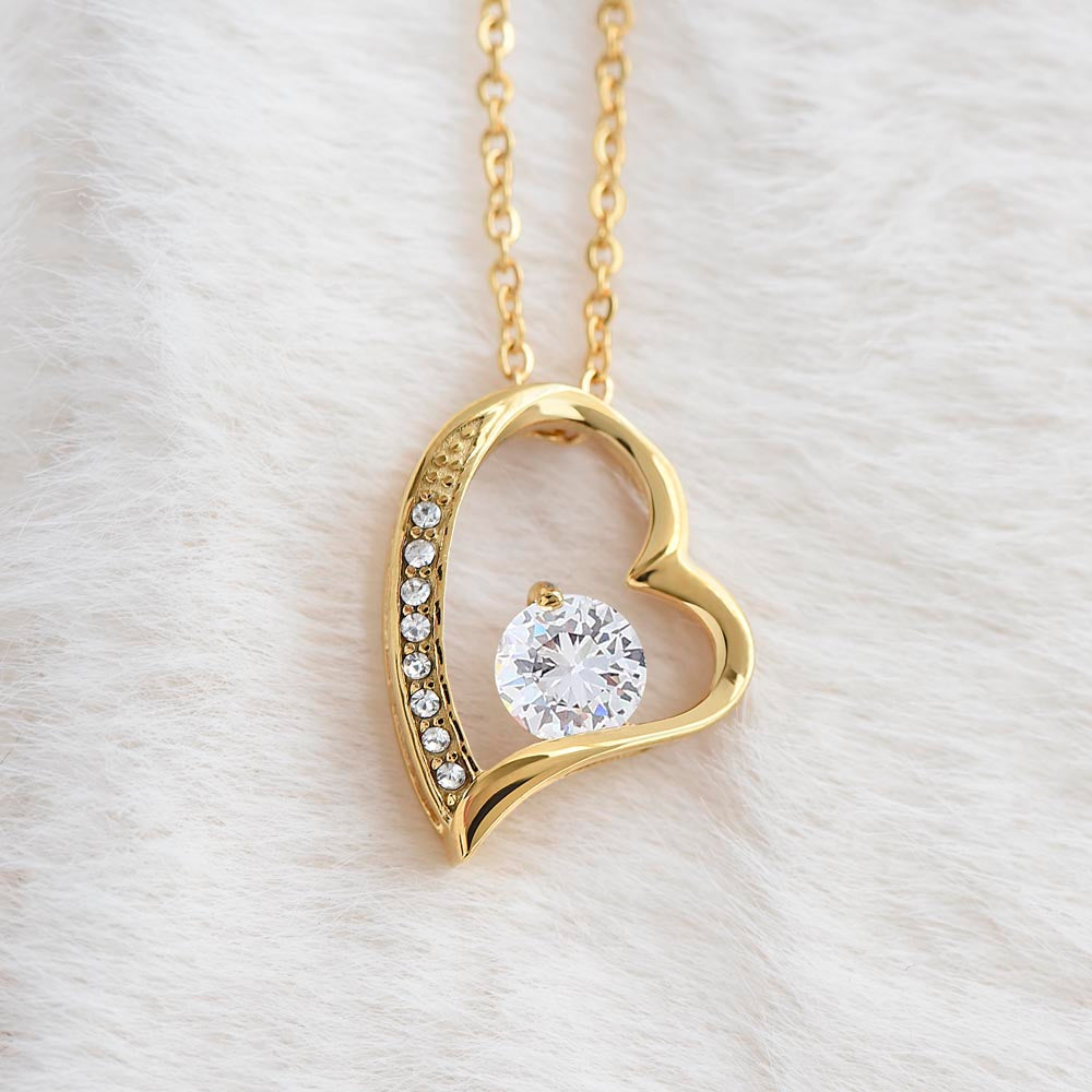 To My Daughter Necklace — “Always My Little Girl” Forever Love Heart Gift